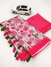 MG 213 Palin Linen Printed Daily Wear Sarees Wholesale Shop In Surat